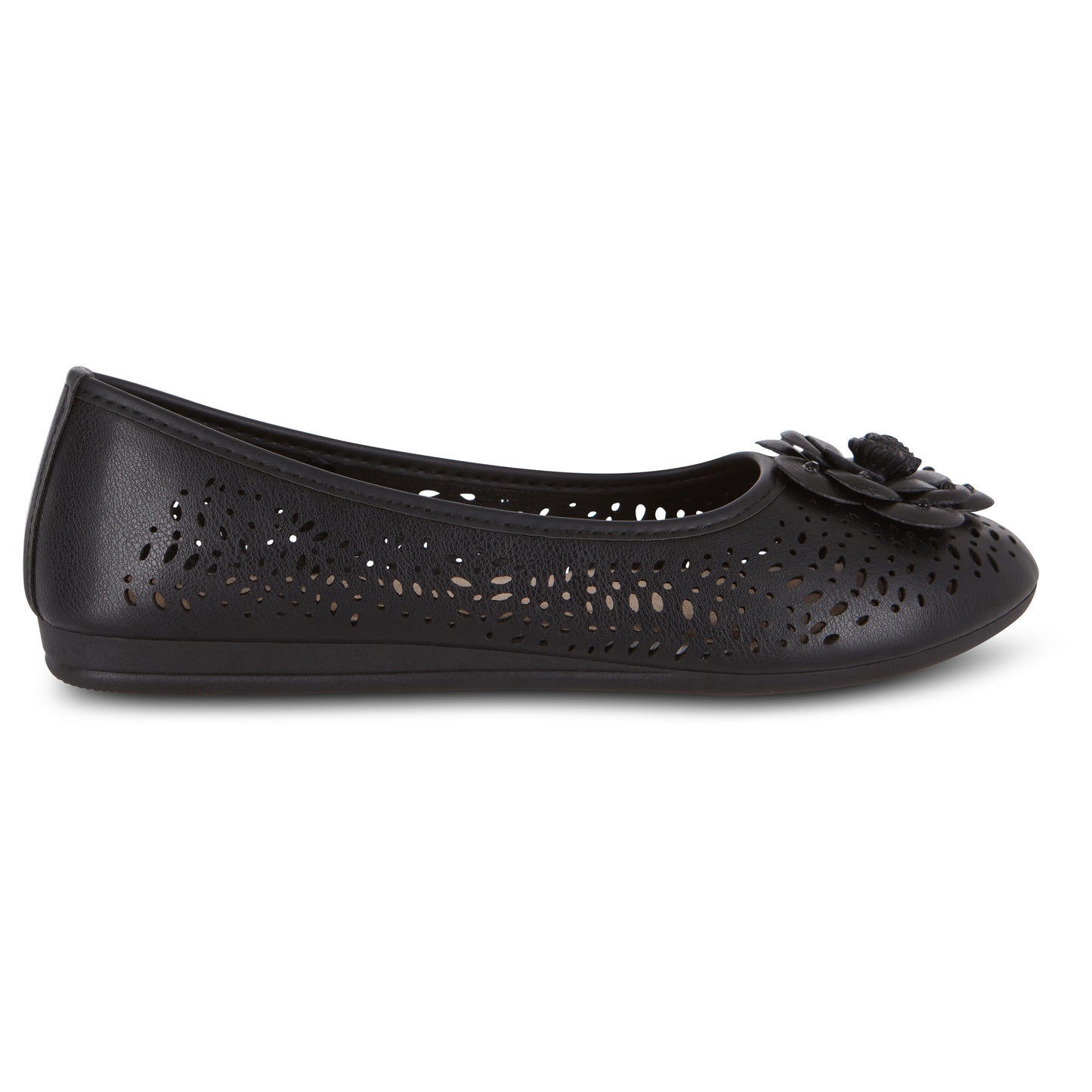 Round Toe Cut Out Flower Detail Ballet Flat (Antwerp)