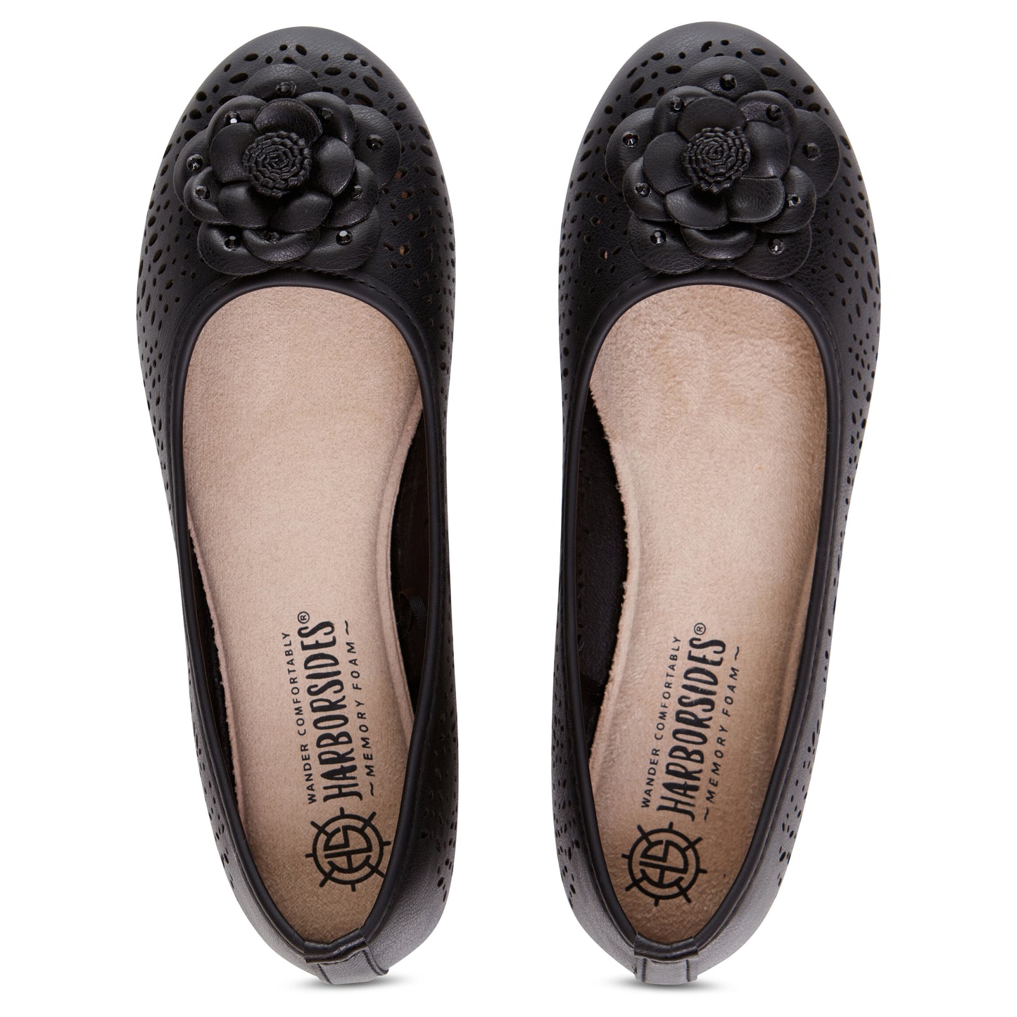 Round Toe Cut Out Flower Detail Ballet Flat (Antwerp)
