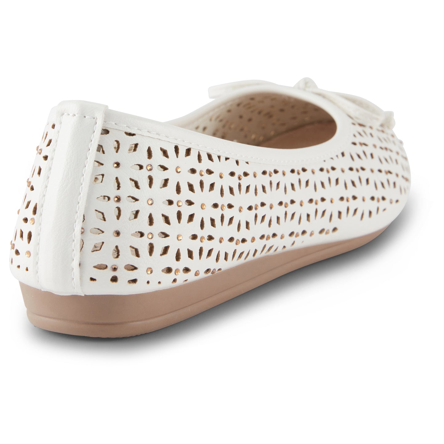Round Toe Cutout Ballet Flat (Aryth)