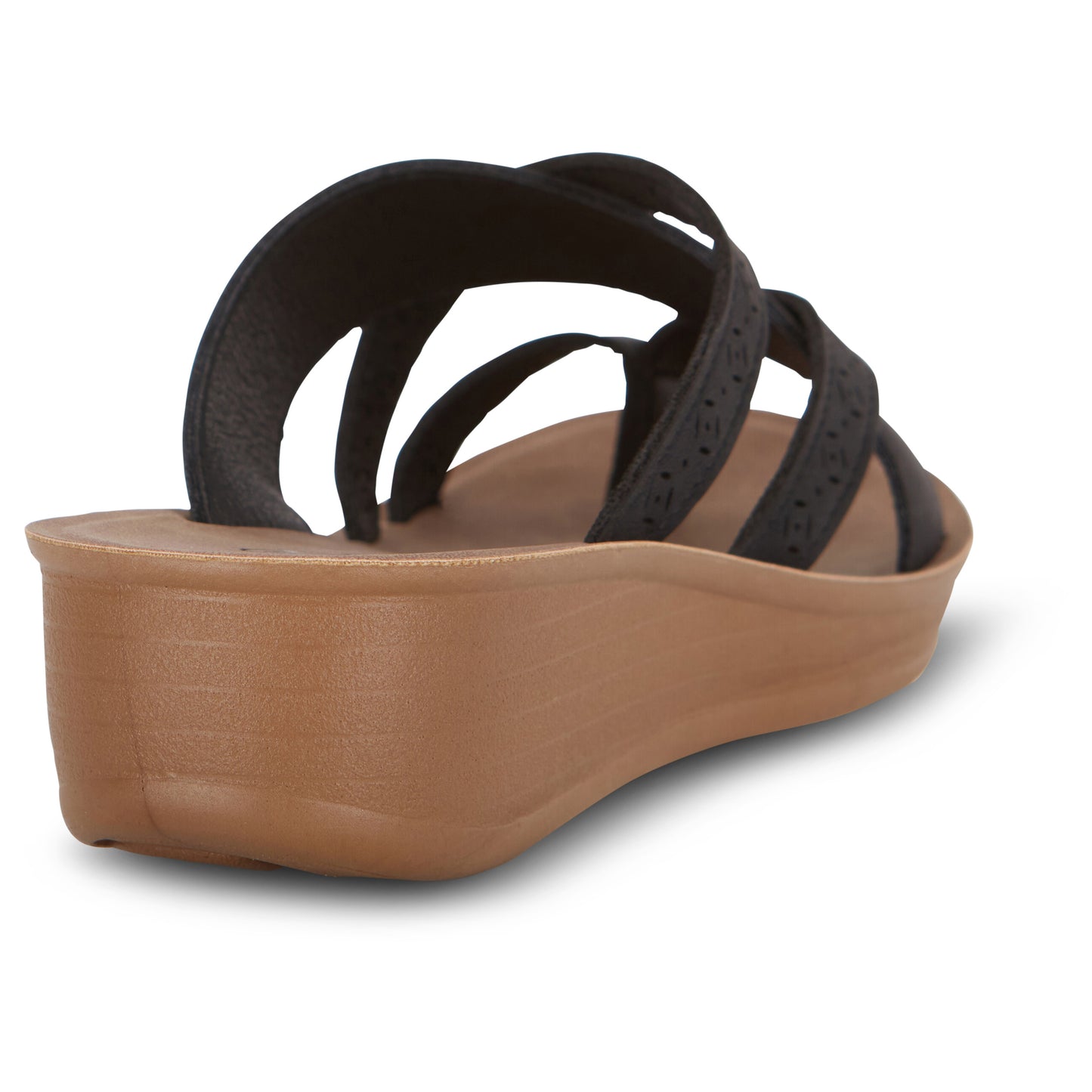 Open Toe Multi Strap Cut Out Detail Wedge (Kindra)