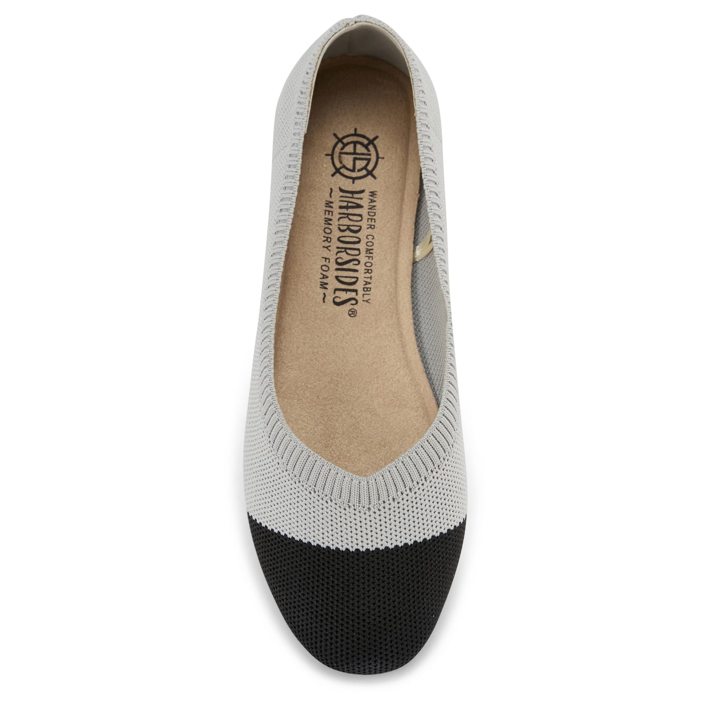 Colorblock Knit Ballet Flat (Nackle)
