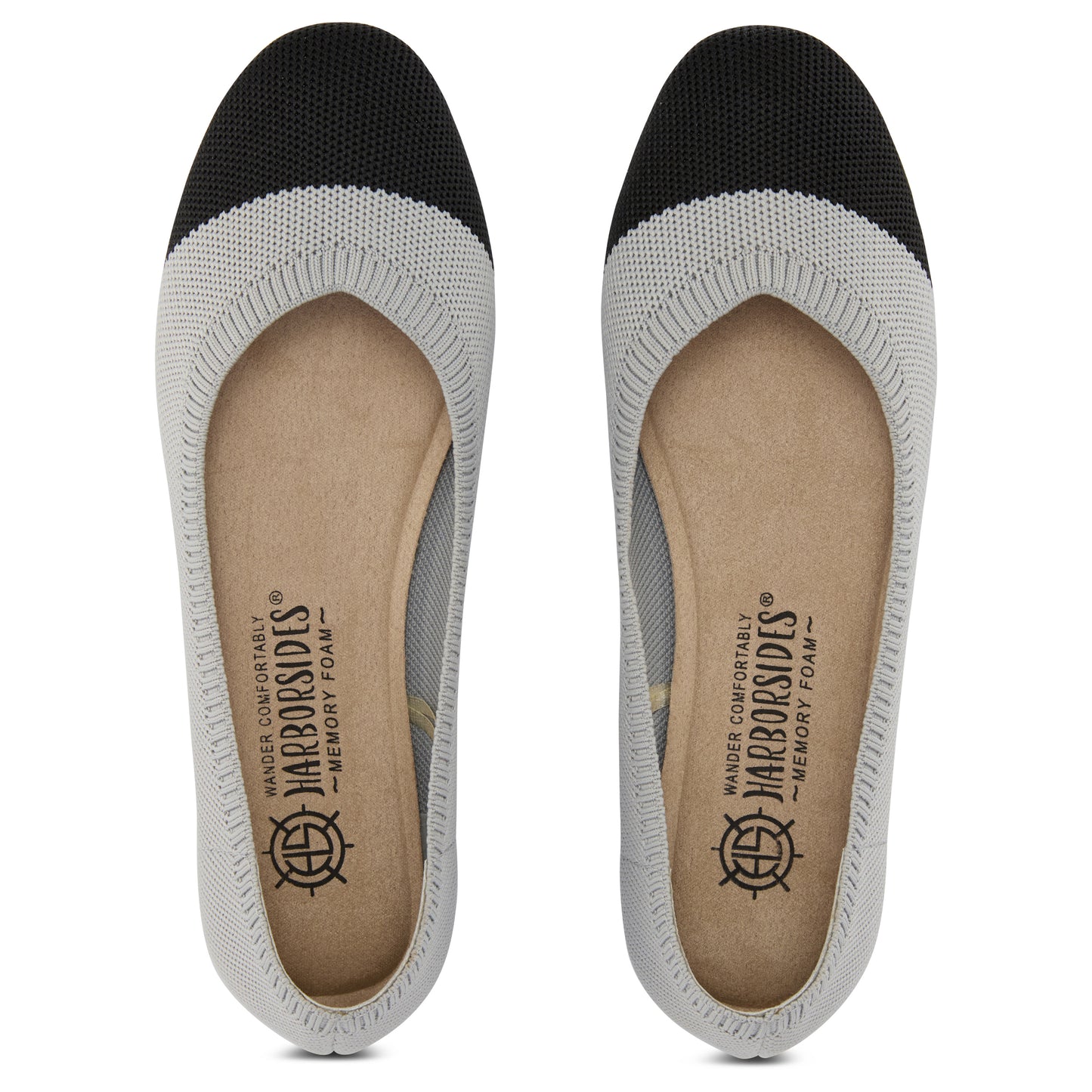 Colorblock Knit Ballet Flat (Nackle)