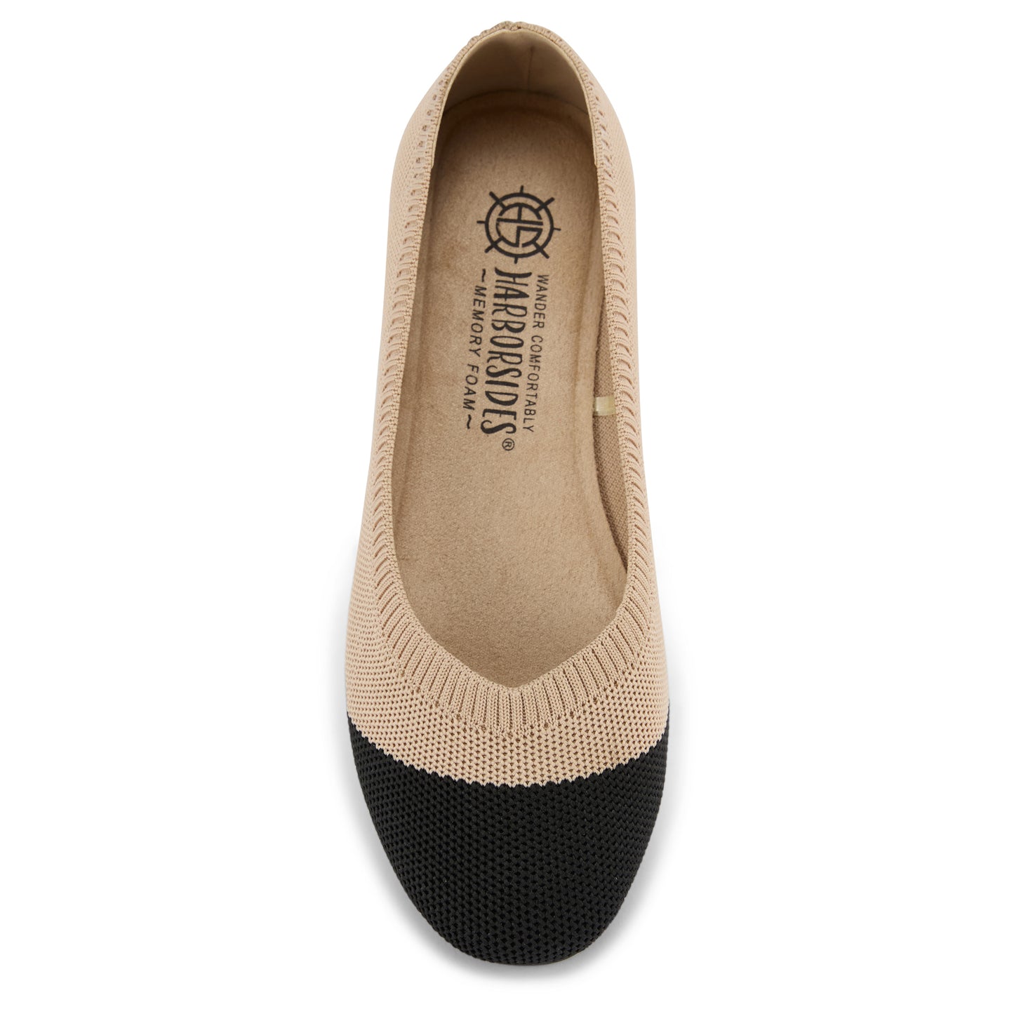 Colorblock Knit Ballet Flat (Nackle)