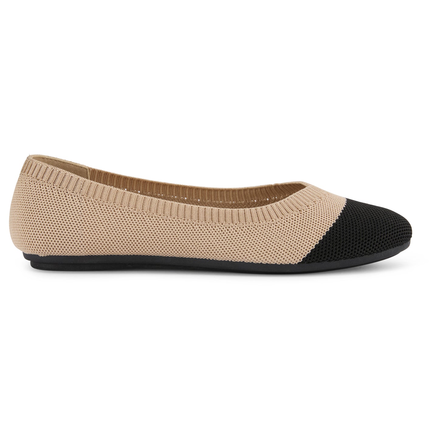 Colorblock Knit Ballet Flat (Nackle)