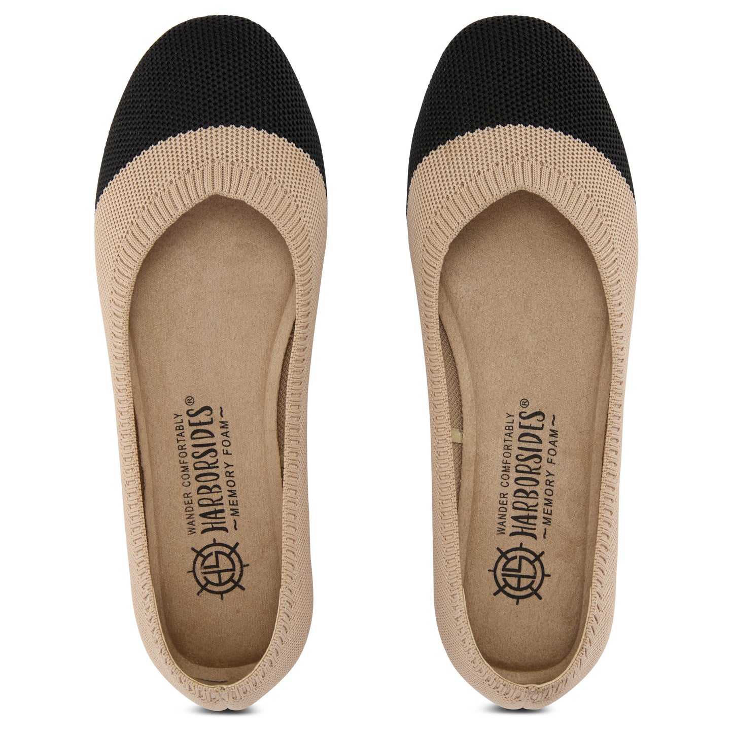 Colorblock Knit Ballet Flat (Nackle)