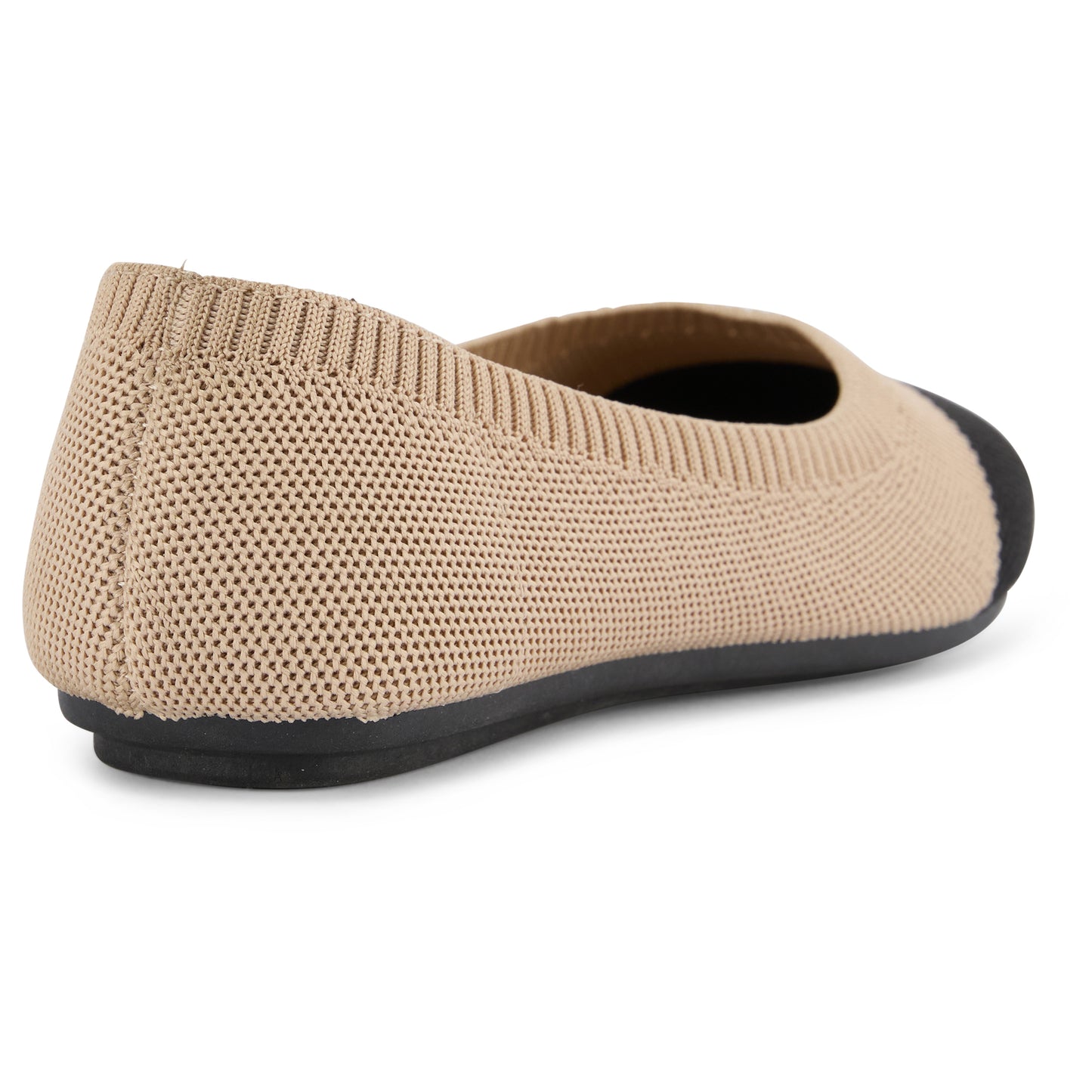 Colorblock Knit Ballet Flat (Nackle)