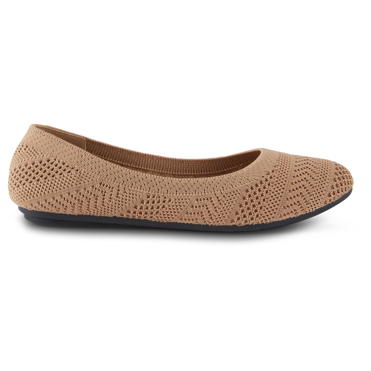 Round Toe Knit Flats (Nephis)