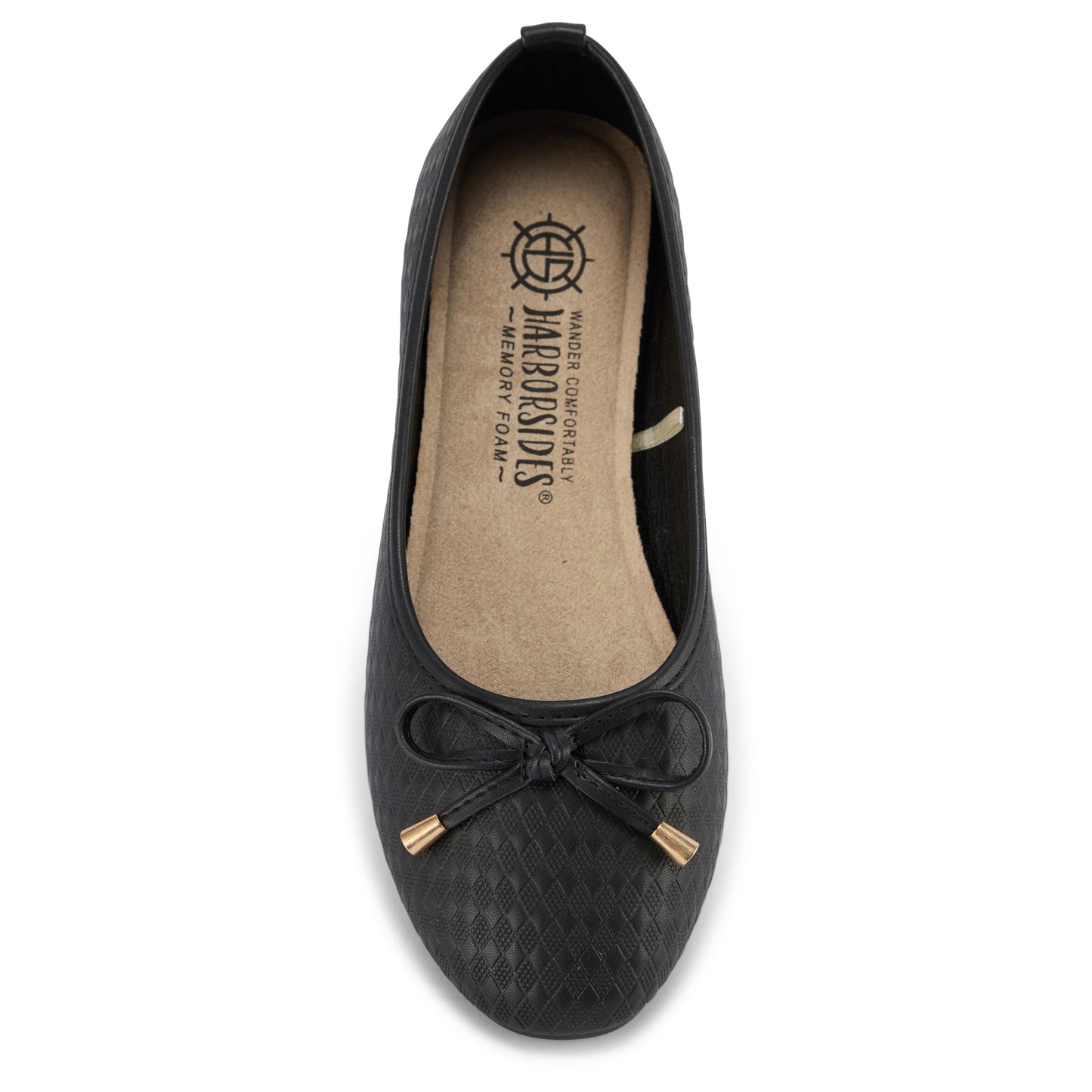 Round Toe Textured Flat (Nesta)