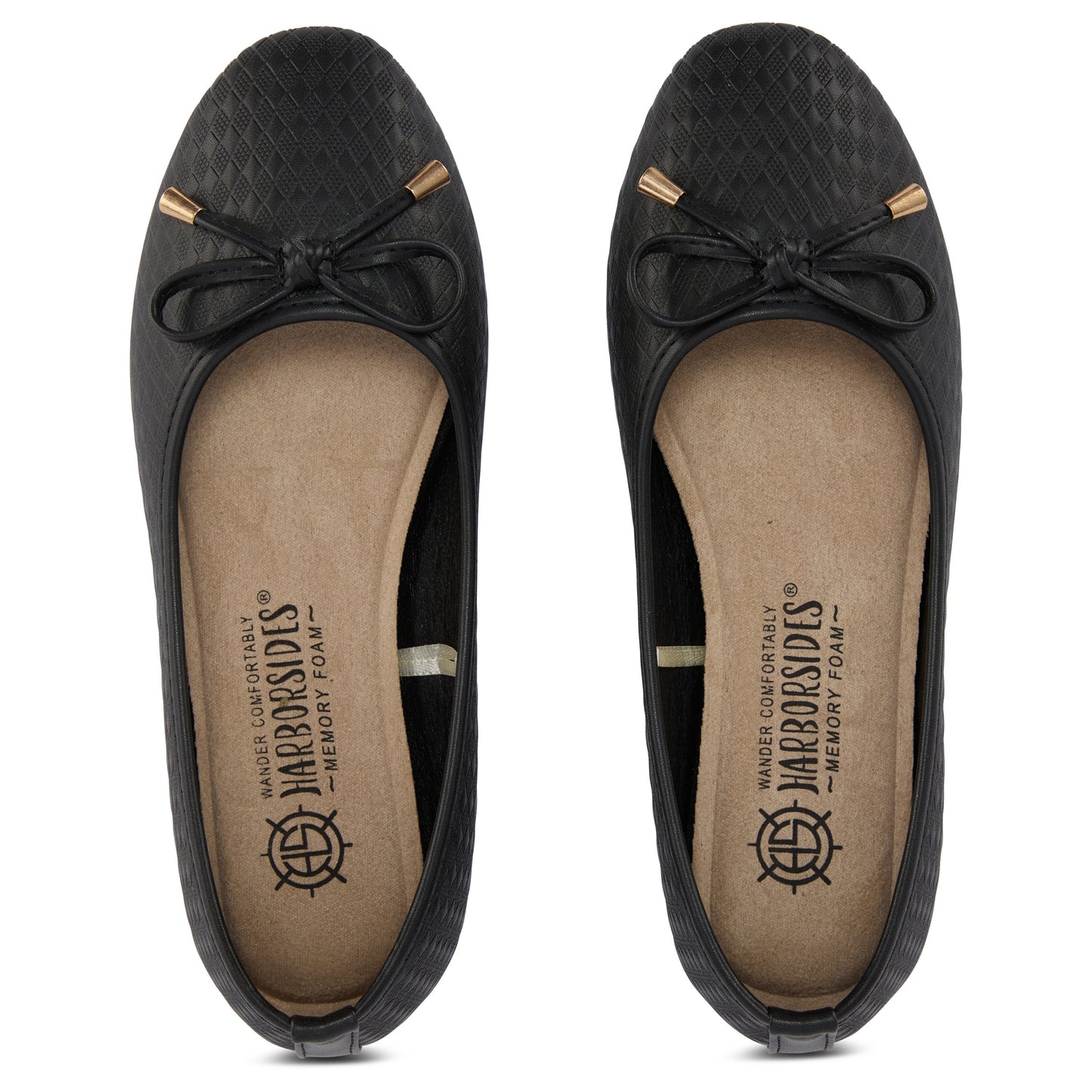 Round Toe Textured Flat (Nesta)