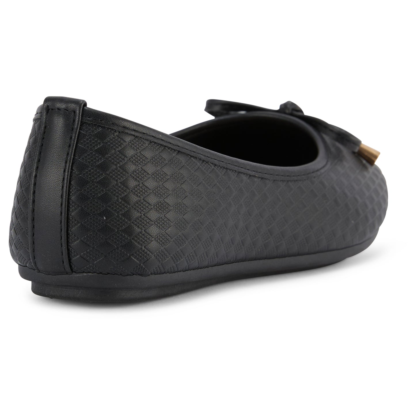 Round Toe Textured Flat (Nesta)