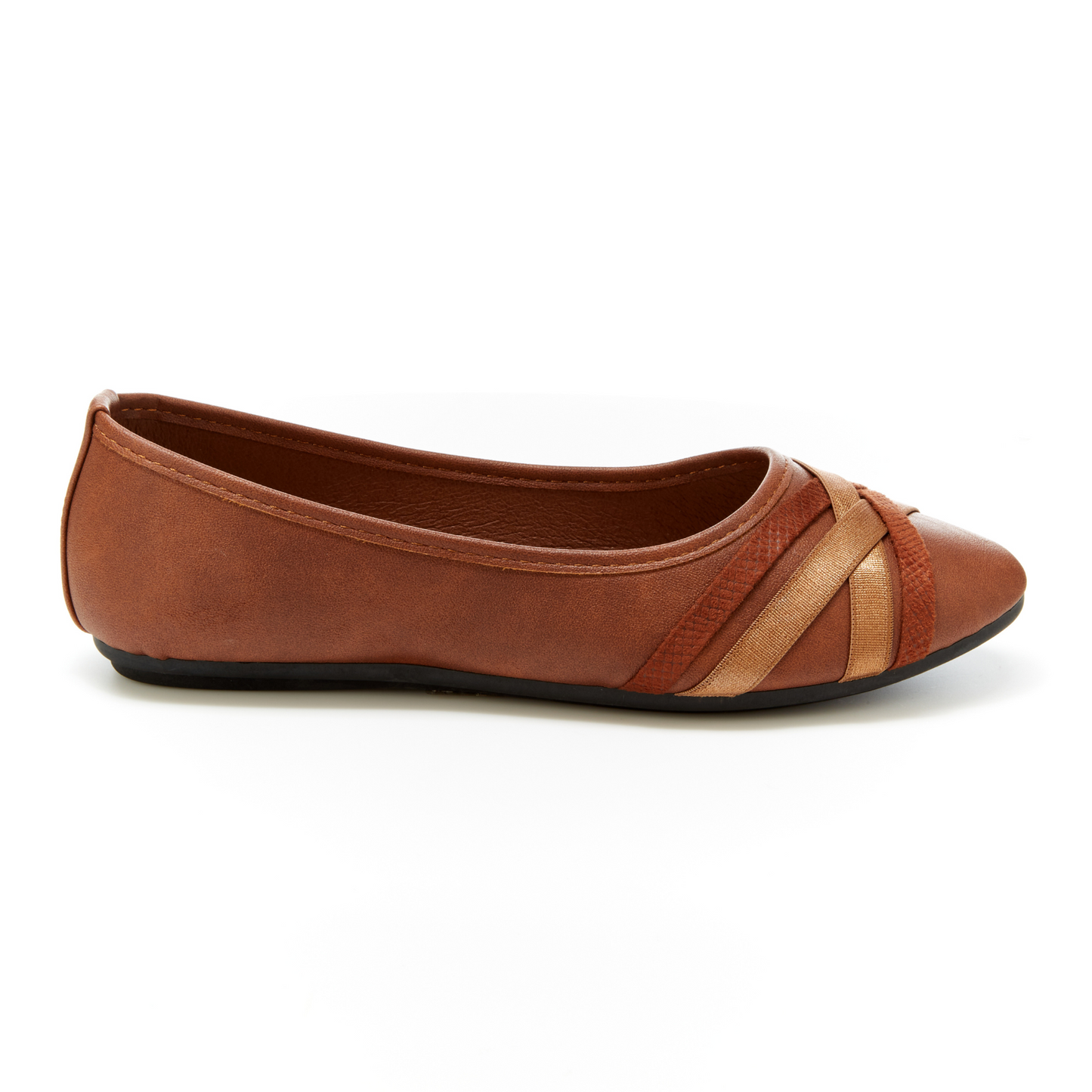Round Toe Everyday Ballet Flats (Nadelyn)
