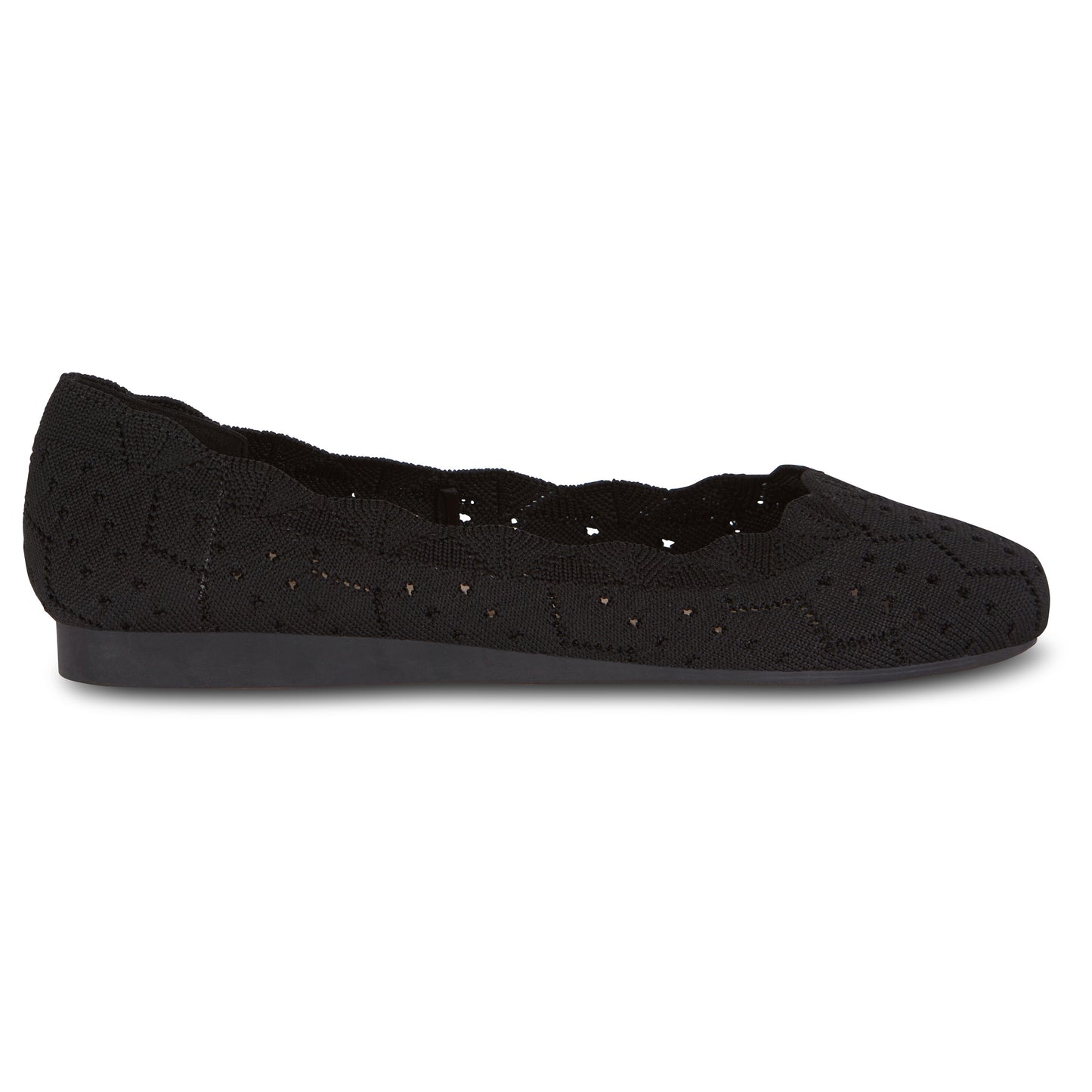 Square Toe Knit Ballet Flat (Percy)