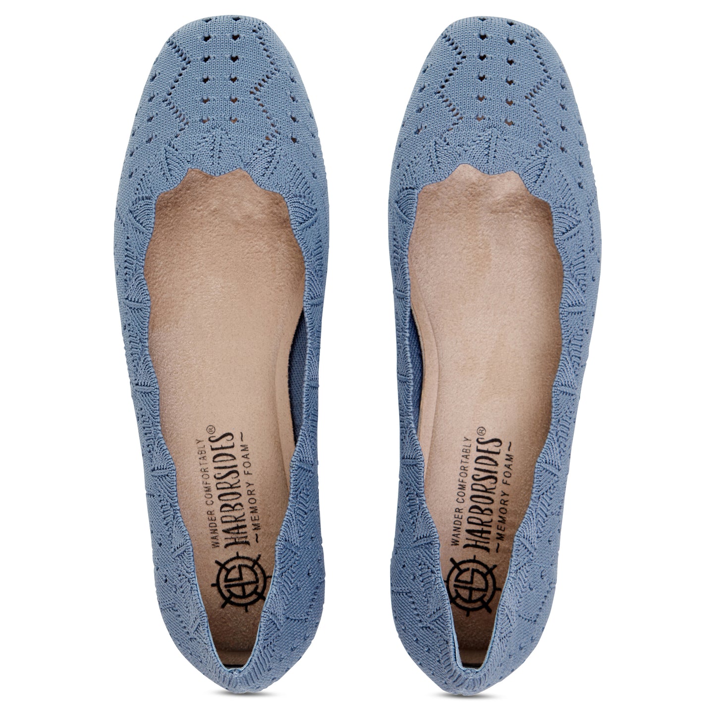 Square Toe Knit Ballet Flat (Percy)
