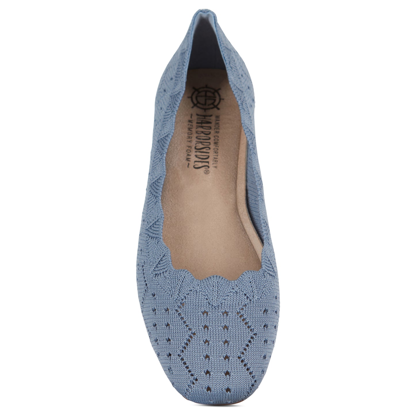 Square Toe Knit Ballet Flat (Percy)