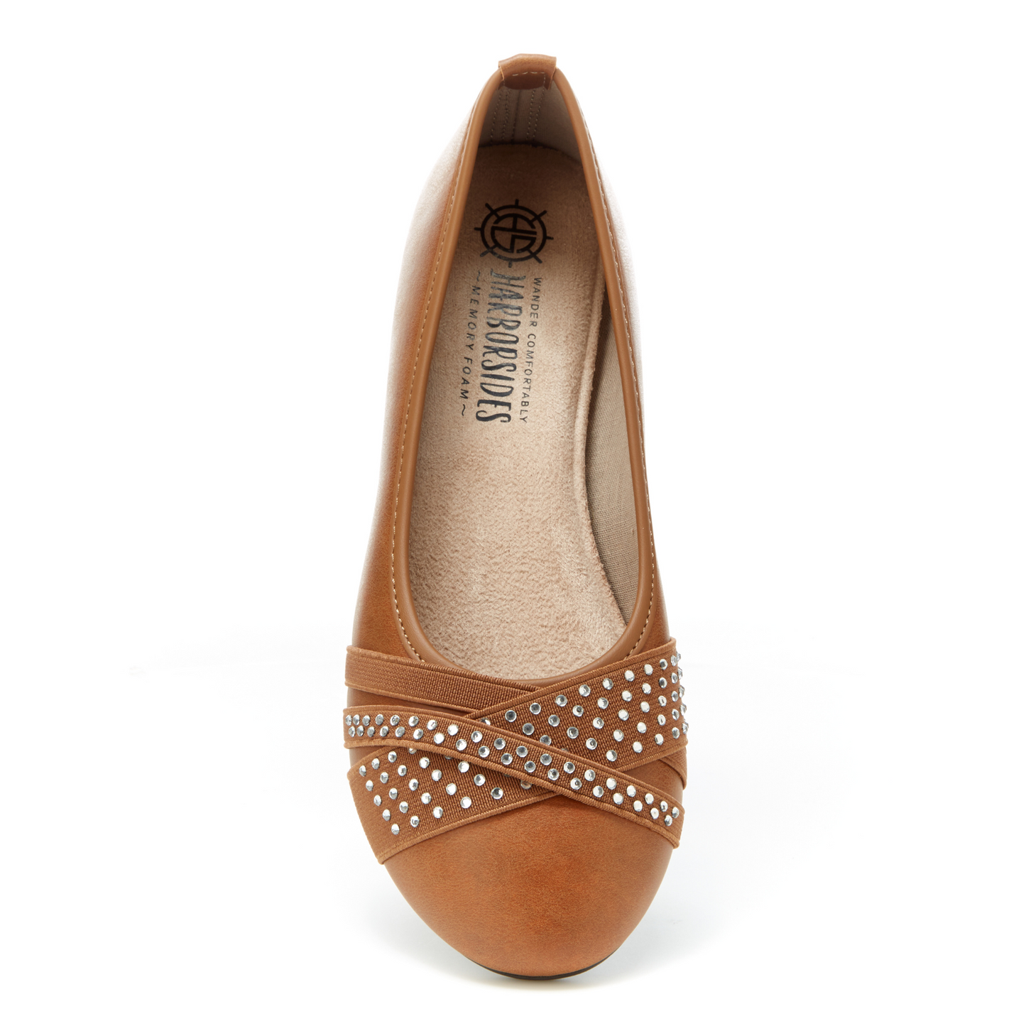 Round Toe Studded Ballet Flats (Anne)