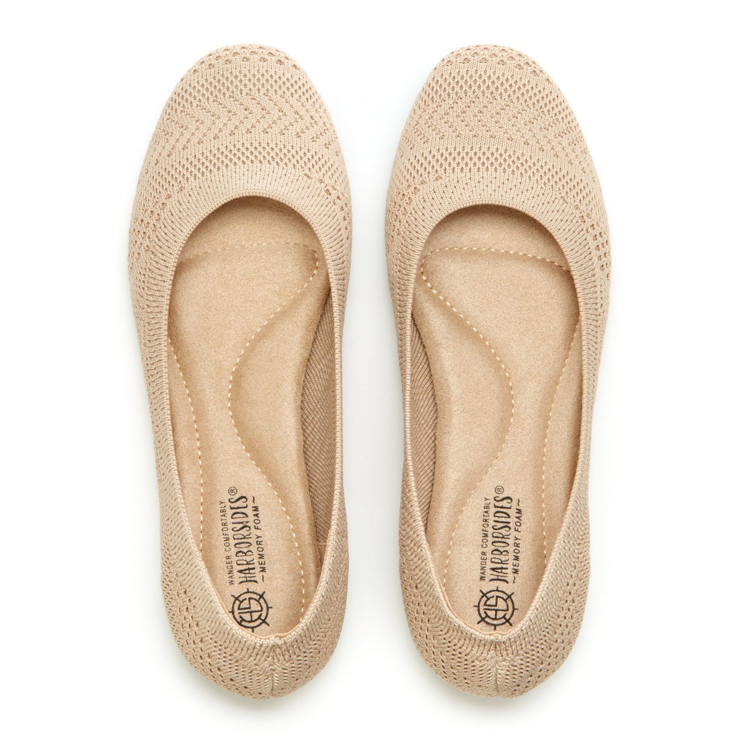 Round Toe Knit Top Flats (Narelle)