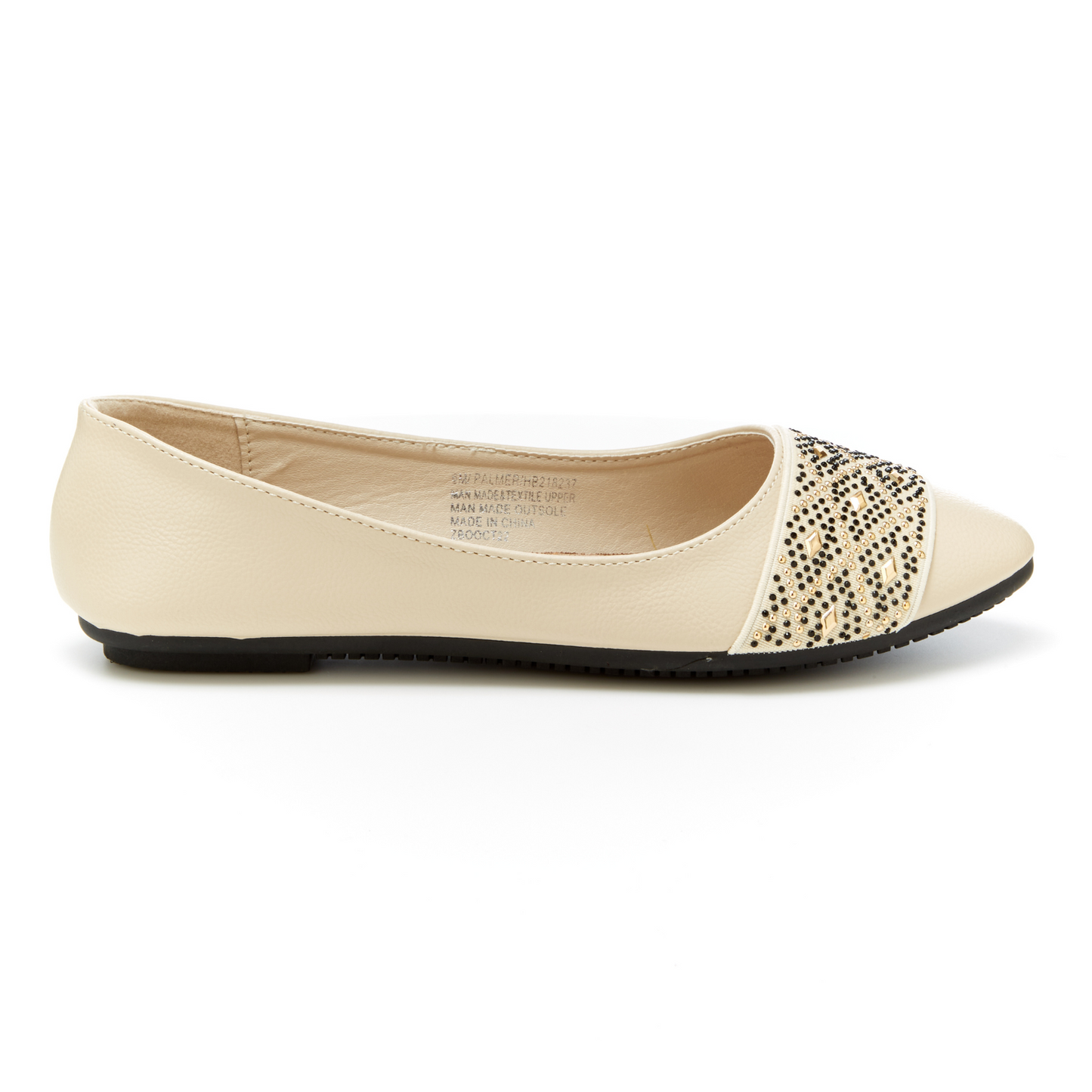 Almond Toe Diamond Band Flats (Palmer)