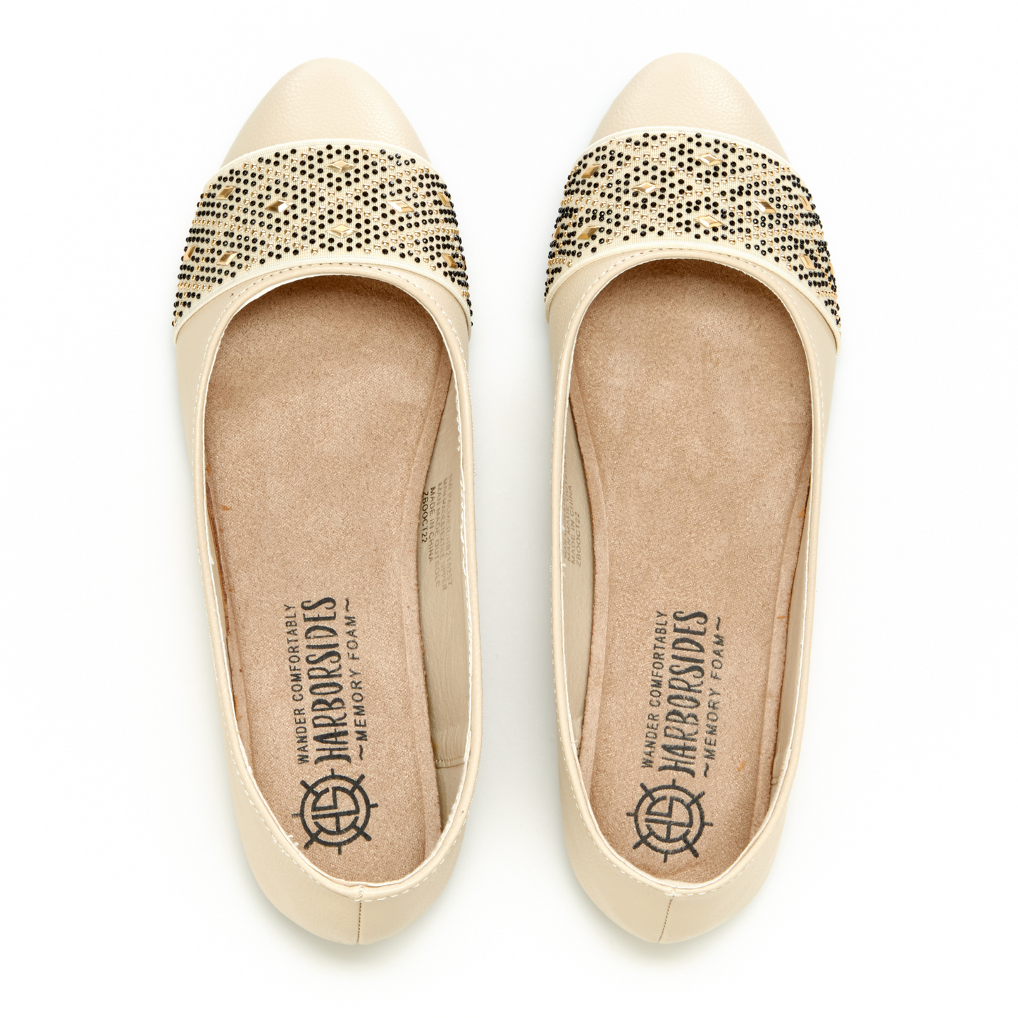 Almond Toe Diamond Band Flats (Palmer)
