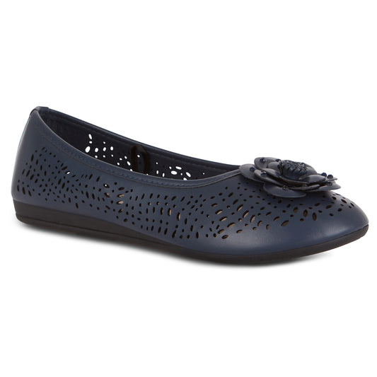 Round Toe Cut Out Flower Detail Ballet Flat (Antwerp)