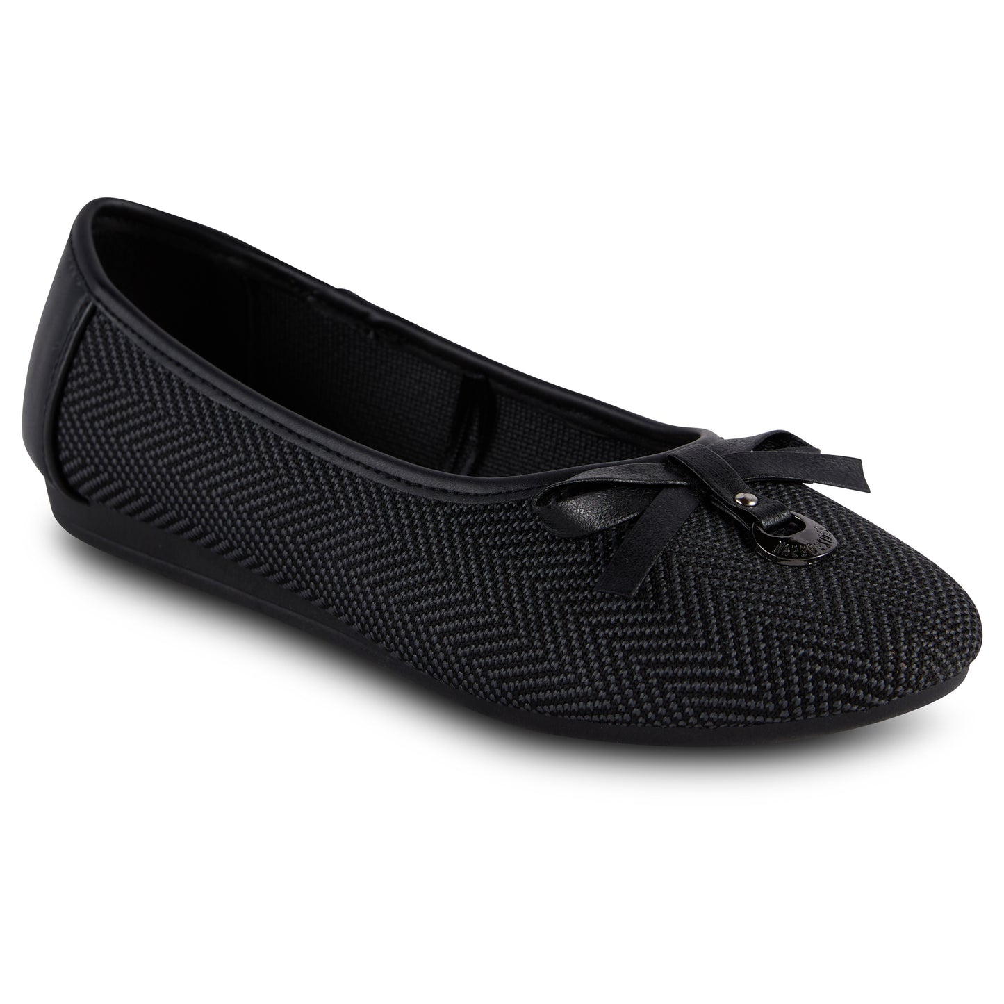 Round Toe Braided Ballet Flats (Arctic)
