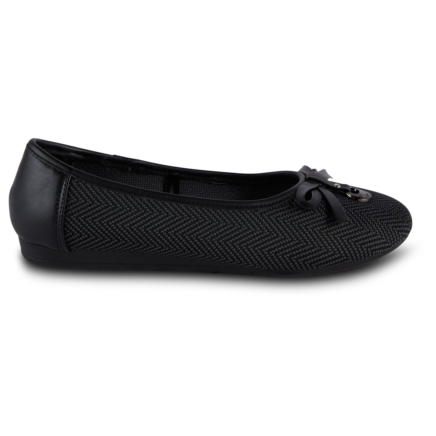 Round Toe Braided Ballet Flats (Arctic)