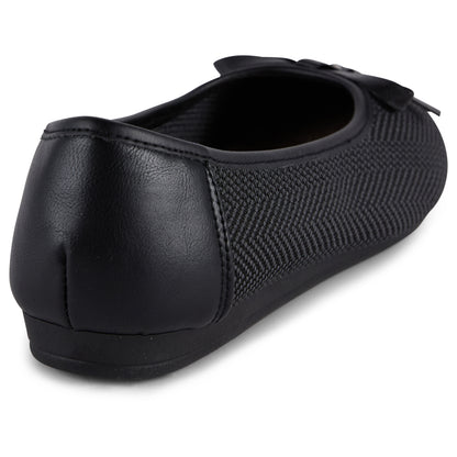 Round Toe Braided Ballet Flats (Arctic)