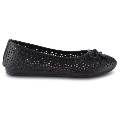 Round Toe Cutout Ballet Flat (Aryth)