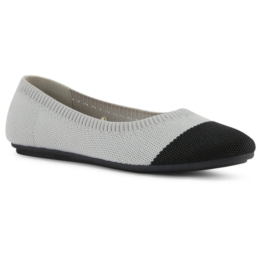 Colorblock Knit Ballet Flat (Nackle)