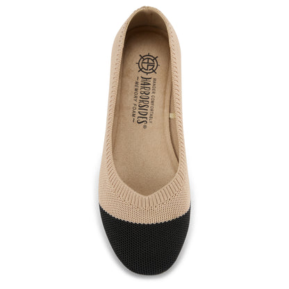 Colorblock Knit Ballet Flat (Nackle)