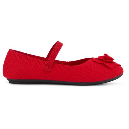 Round Toe Knit Mary-Jane Flat (Nebulus)