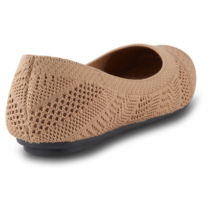 Round Toe Knit Flats (Nephis)