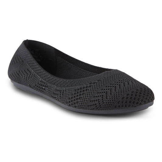 Round Toe Knit Flats (Nephis)