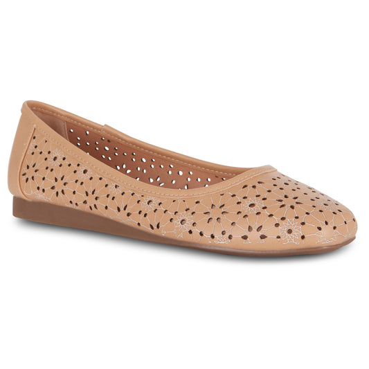 Square Toe Ballet Flat (Priscilla)