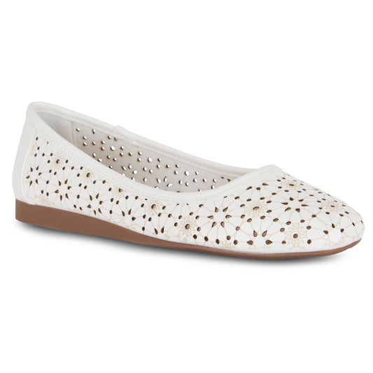 Square Toe Ballet Flat (Priscilla)