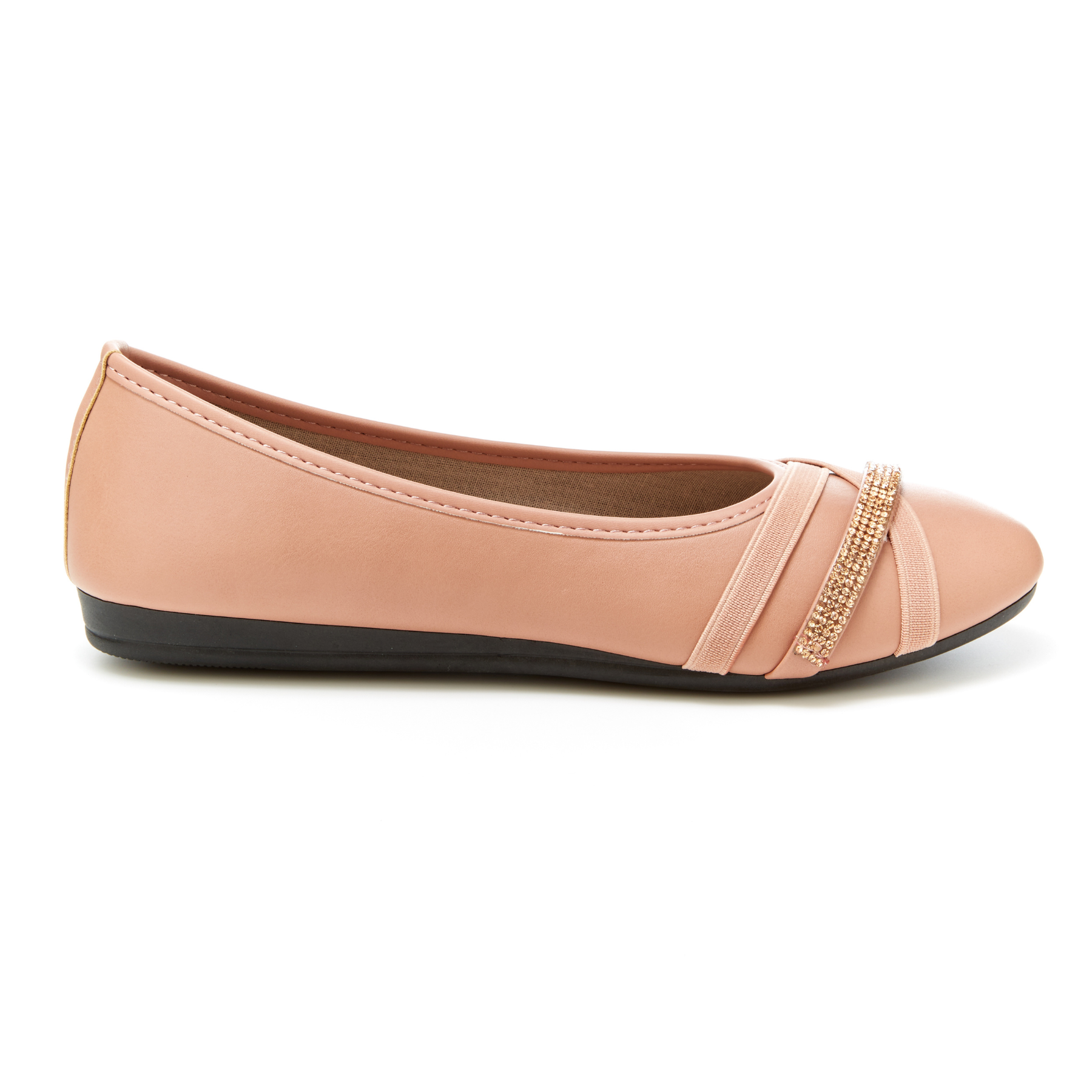 ladies dress flats April Jeweled Cross Strap dress Flats